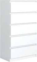 Aparador, meble masztalerz, Kommode, 70 cm, 124,5 cm, 39 cm, com rodas, com gavetas, Branco, para uso diário