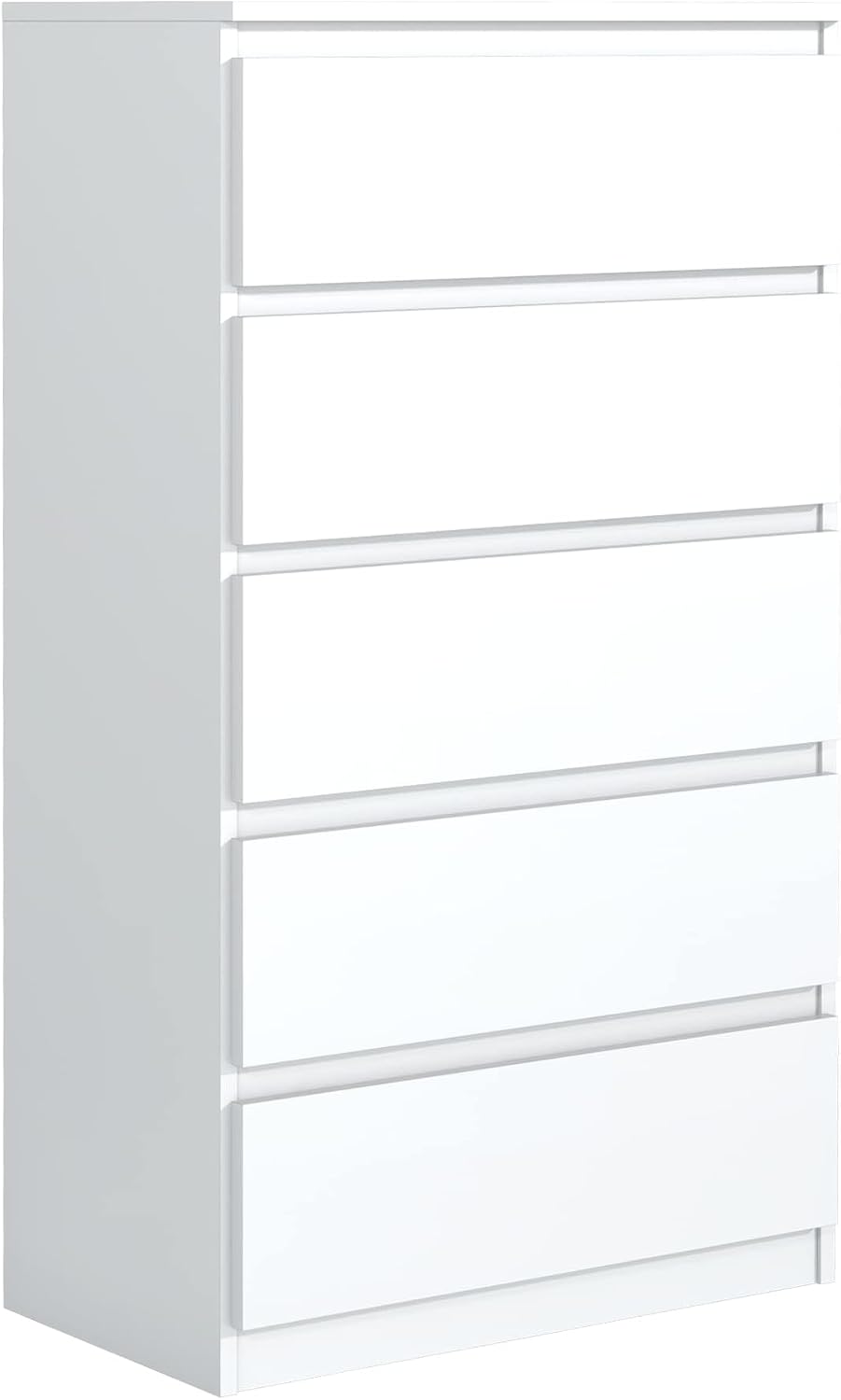 Aparador, meble masztalerz, Kommode, 70 cm, 124,5 cm, 39 cm, com rodas, com gavetas, Branco, para uso diário