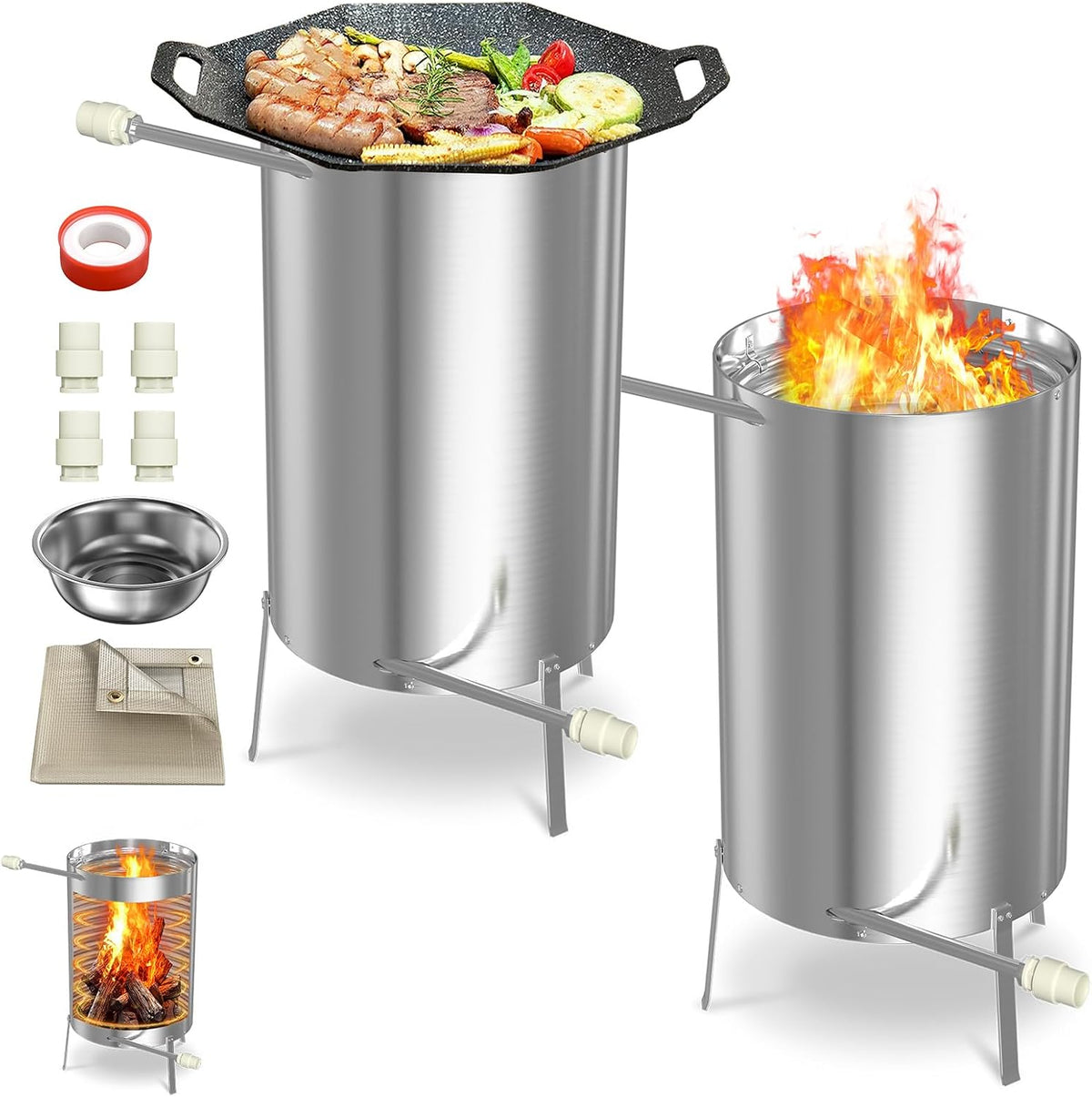 Aquecedor, LZQ, Poolheizungen, 28L, resistente à água, aço inoxidável, aço, Prateado, para uso diário