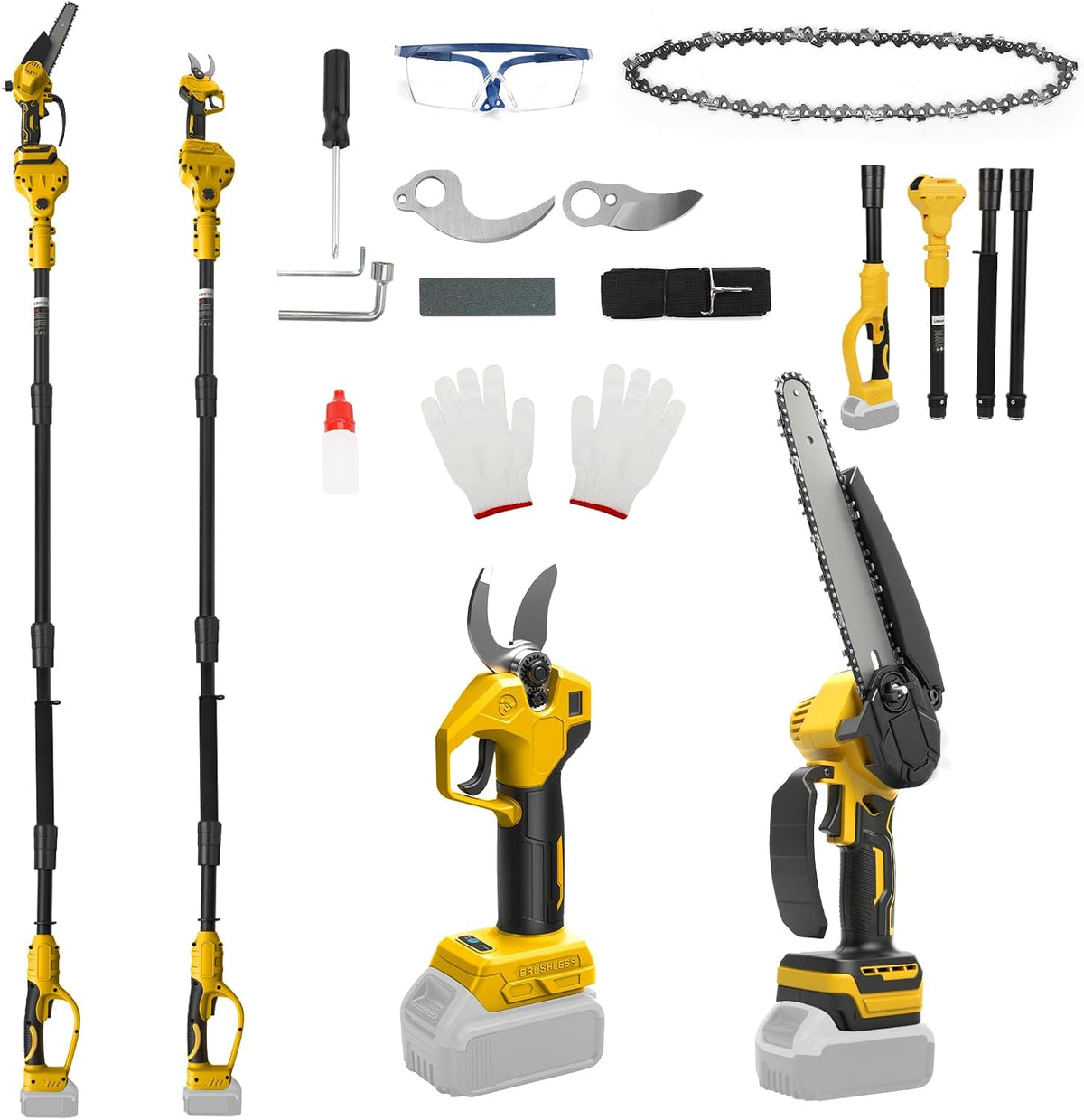 Motosserra, Roadtime, 20V, 20 cm, regulável, aço, Mehrfarbig, para utilização no exterior