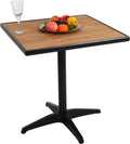 Mesa de jantar, Mendler, Gartentisch, 74 × 70 × 70cm, alumínio, madeira, Preto, para uso diário