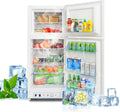 Frigorífico combinado, Techomey, 185L, 230V, 175L, 146cm, regulável, Branco, para uso diário