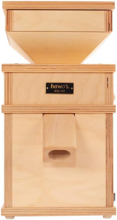 Moinho elétrico, Hawos, Billy, 360W, 125 g, 220 g, 300 g, 500 g, madeira, plástico, Natural, para uso diário