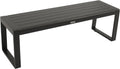 Banco, DEGAMO, Gartenbank, 138cm, 45 cm, 138 × 42 × 45 cm, regulável, alumínio, Antracite, para uso diário