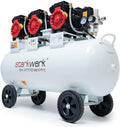 Compressor de ar, STARKWERK, 4,5 PS, 69 dB, com rodas, alumínio, madeira, Cobre, para trabalhos de manutenção