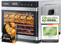 Desidratador de alimentos, Cosori, 650W, altura regulável, regulável, com temporizador, aço inoxidável, aço, Prateado, para uso diário