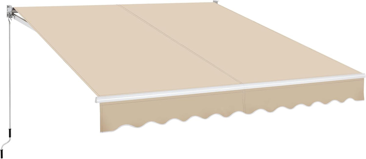 Toldo, Yaheetech, 300 × 250 cm, 1,5 cm, com rodas, aço, alumínio, Bege, para uso diário