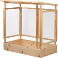 Estufa de jardim, dobar, Tomatenhaus, 120 cm, 116 × 71 × 120 cm, 14,4 kg, madeira, plástico, Transparente, para utilização no exterior