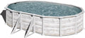 Piscina desmontável, Gre, KITPROV508N, 132 cm, 500 × 300 × 132 cm, aço, Cinzento / Bege, para jardim e exterior