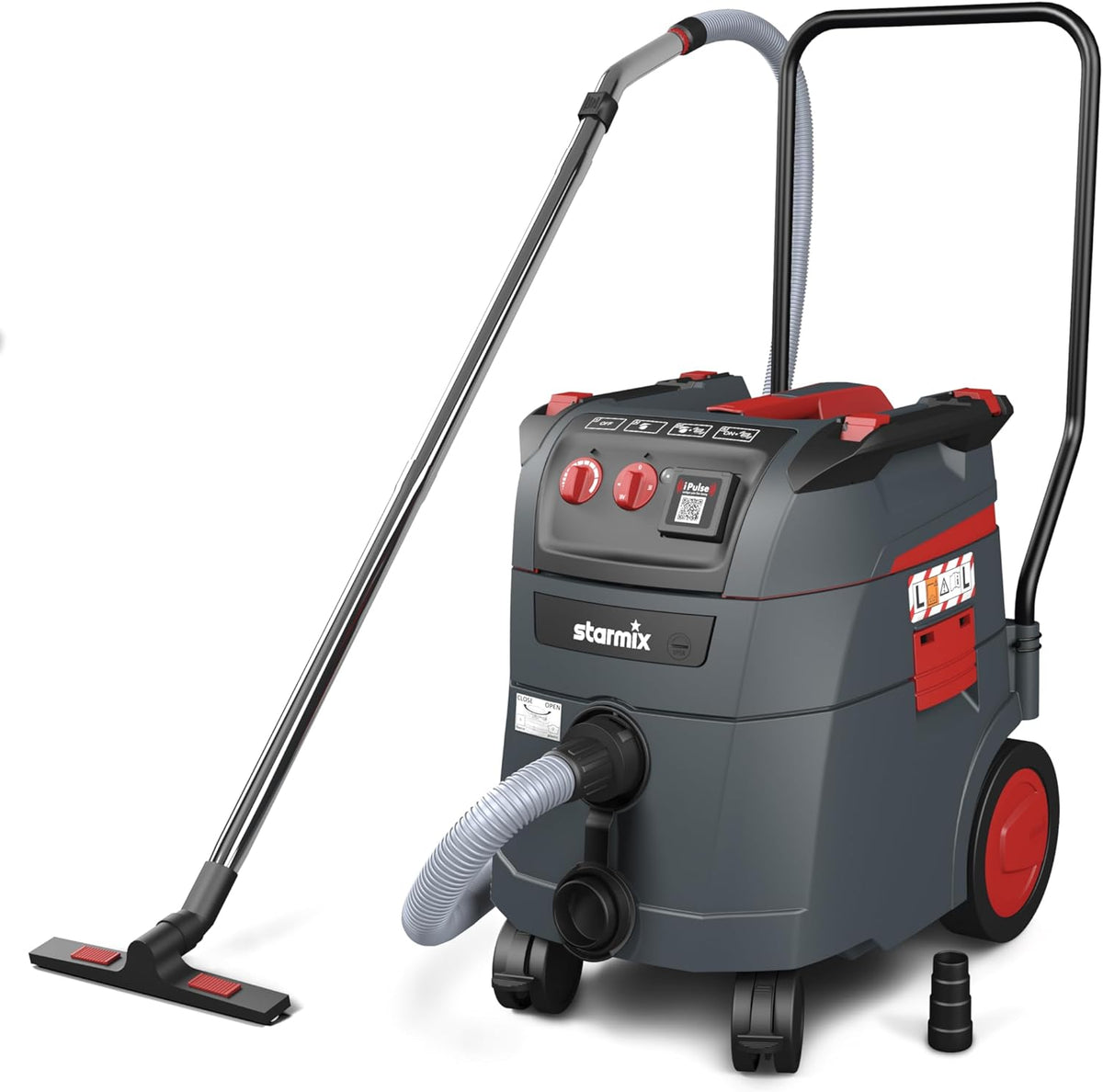 Aspirador de sólidos e líquidos, Starmix, iPulse, 75l, 35l, aço inoxidável, aço, Mehrfarbig, para uso diário
