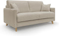 Sofá, Divani.Store, Edgar, 200 cm, 90 cm, 48 cm, 59 cm, 13 cm, tecido, Bege, para a sala