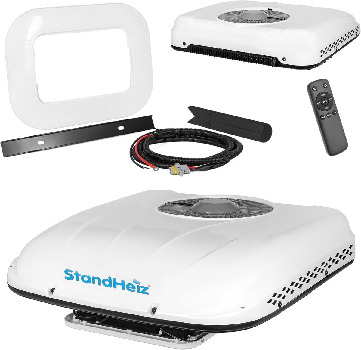 Ar condicionado, StandHeiz, 1800W, 12V, 750W, 60dB, com comando à distância, Mehrfarbig, para uso diário