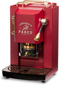 Máquina de café, Faber, Pro, 1,5 l, 1,3 l, 15 bar, regulável, aço, alumínio, Vermelho, para a cozinha