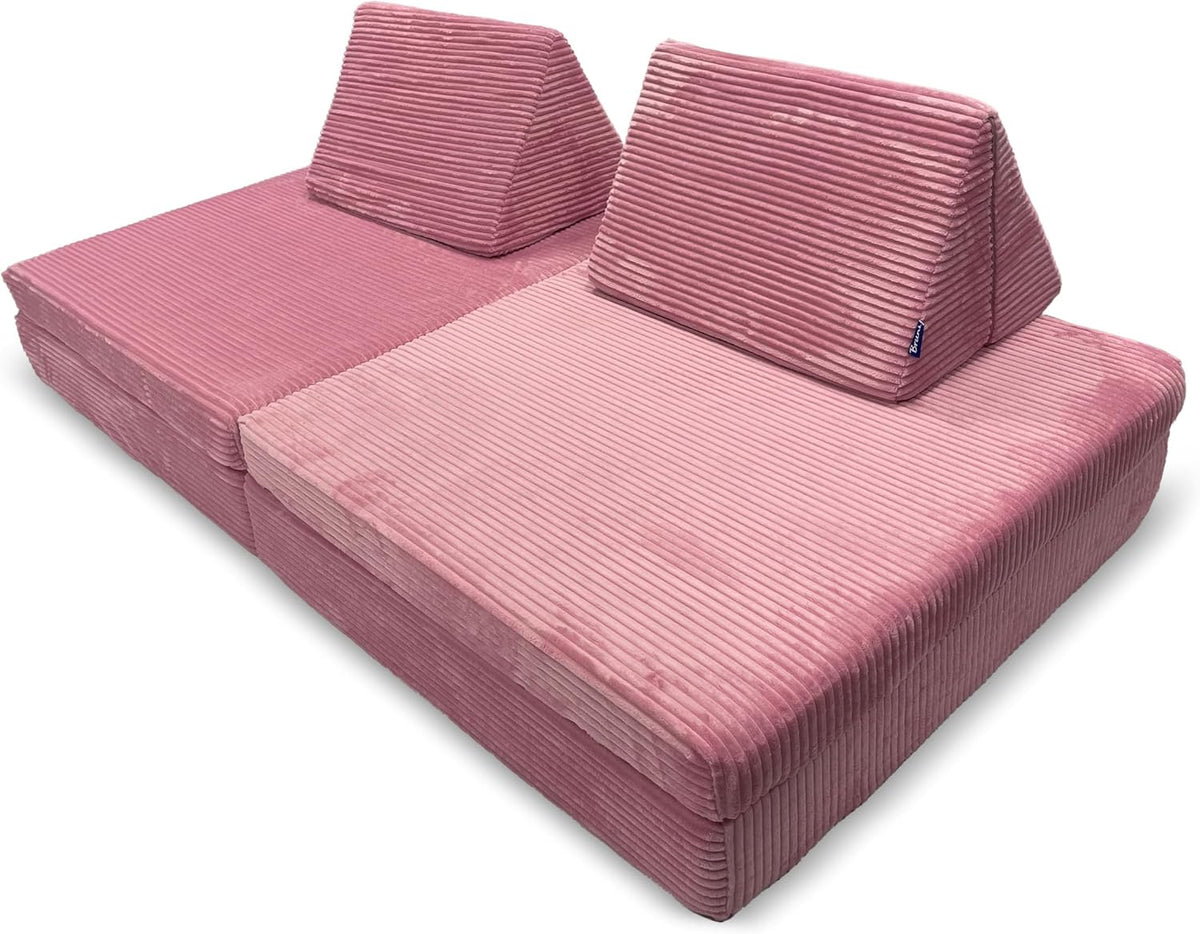 Sofá, Bruni, Spielsofa, 56 cm, 11,9 kg, 168 × 84 × 56 cm, Rosa, para a sala