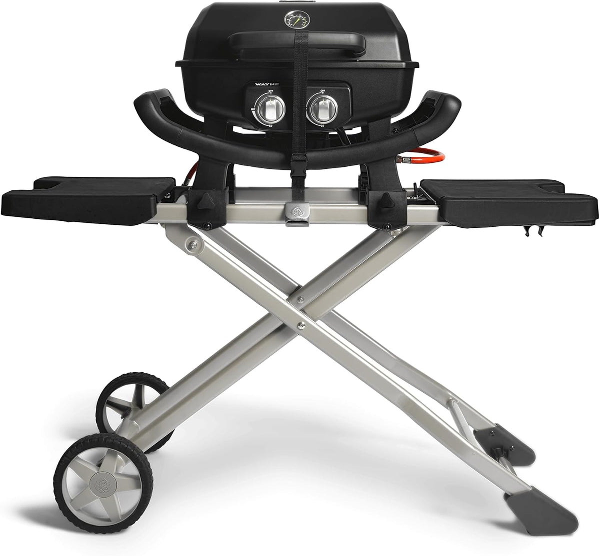 Grelhador a gás, BURNHARD, Tragbarer, 39 cm, 37 cm, 4,4 kW, 36 cm, 13 kg, dobrável, aço inoxidável, aço, Mehrfarbig, para utilização no exterior