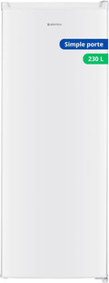 Frigorífico combinado, GEDTECH, GSP230WH, 230 L, com prateleiras, Branco, para uso diário