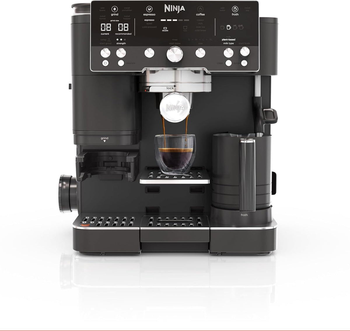 Máquina de café expresso, Ninja, ES601EUBK, 6,9 kg, Preto, para a cozinha