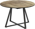 Mesa de jantar, Vicco, Esstisch, 120 cm, 160 × 120 cm, 160 cm, aço, painel de madeira, Preto, para uso diário