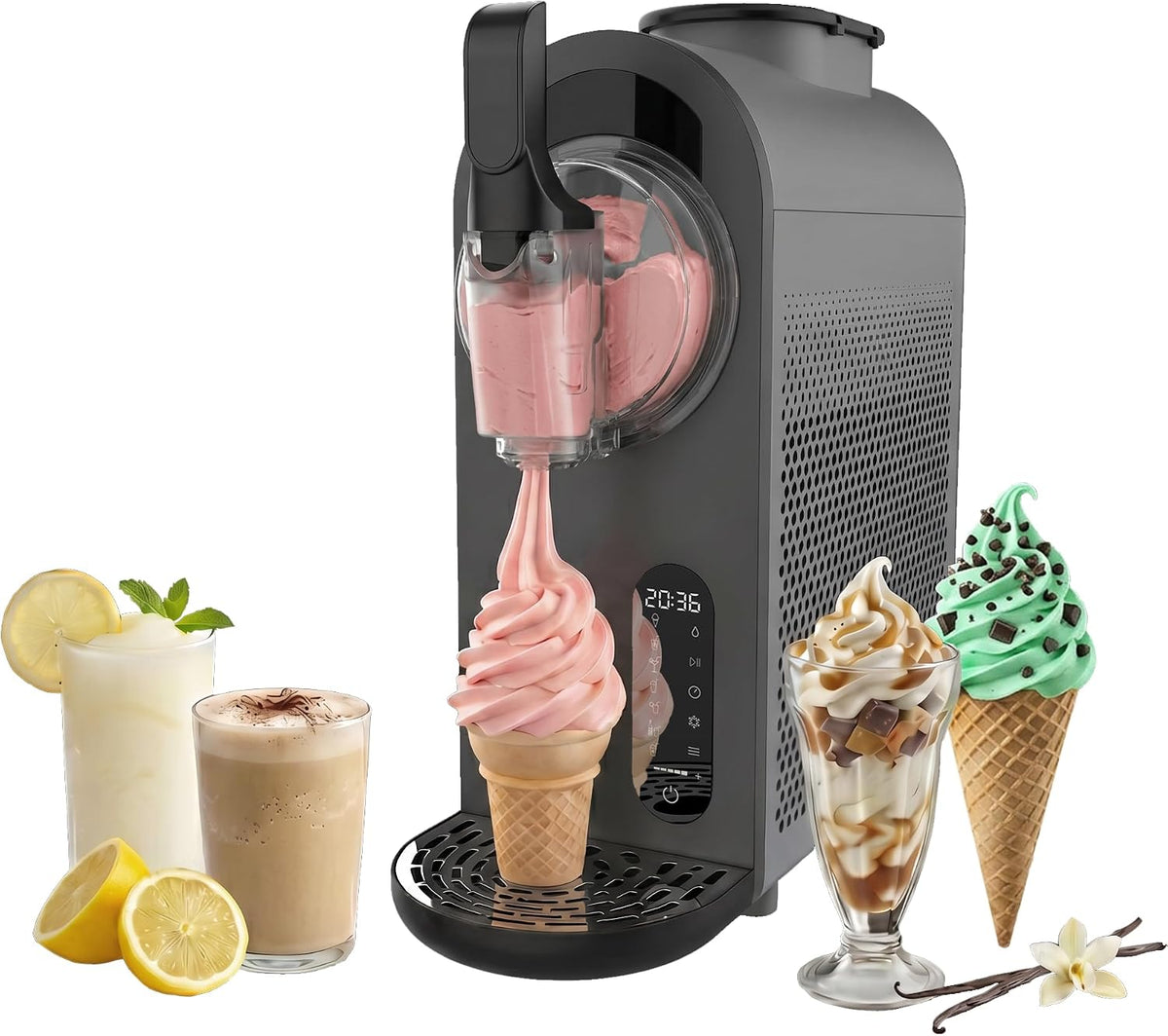 Cecotec, Máquina de gelo, 5 L, 210 W, Creme, para uso diário